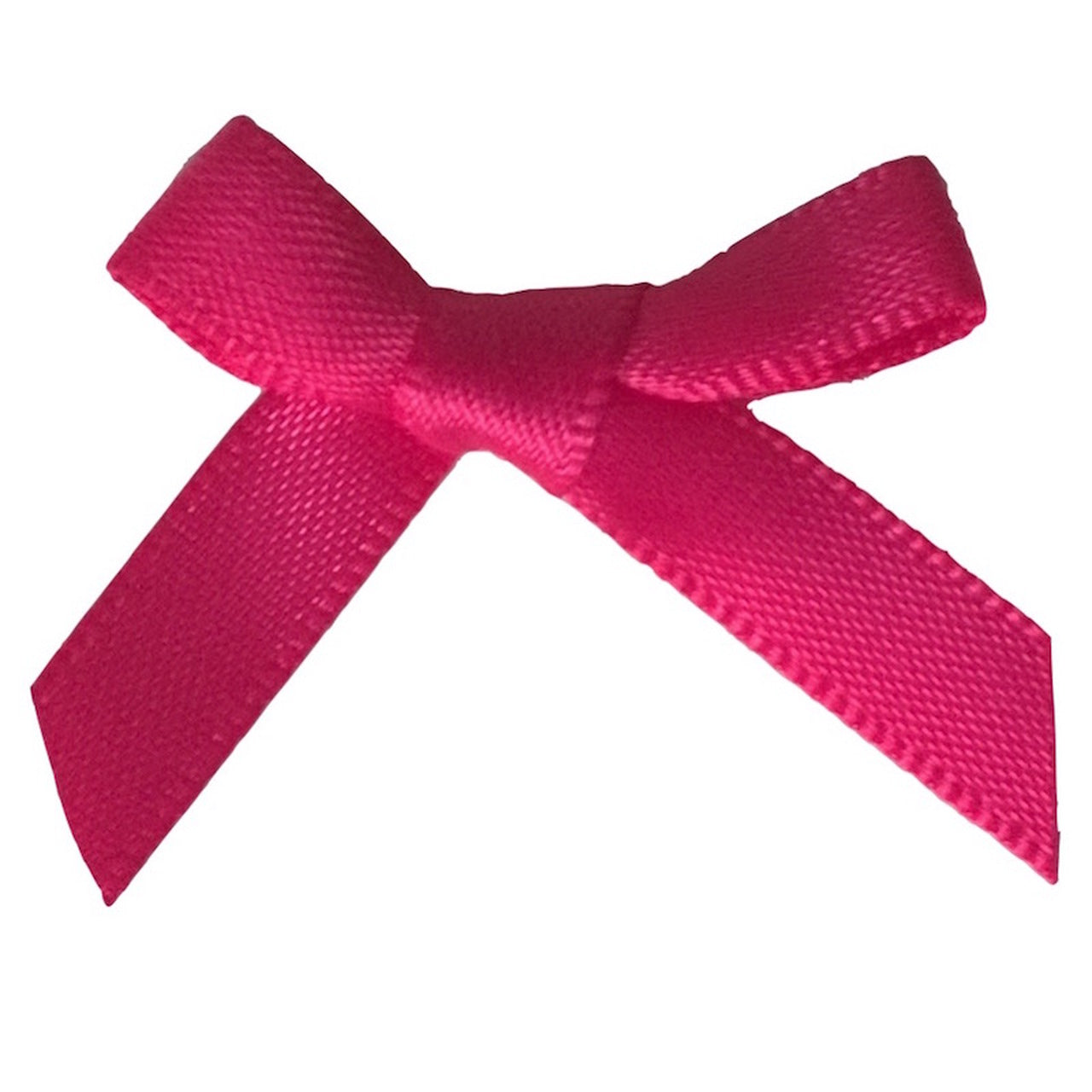 Shocking Pink 6mm Satin Ribbon Bows