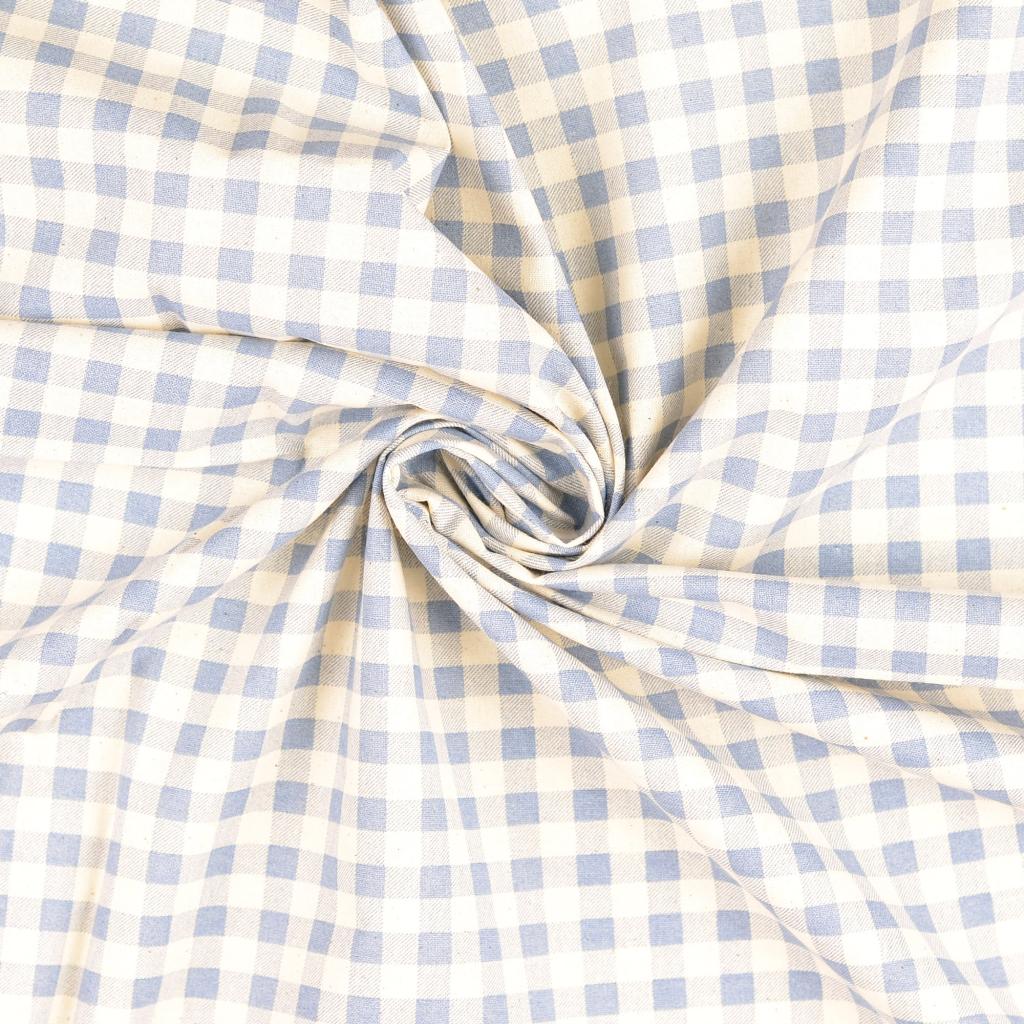 Cotton Cretonne Wash Out - Blue Fog