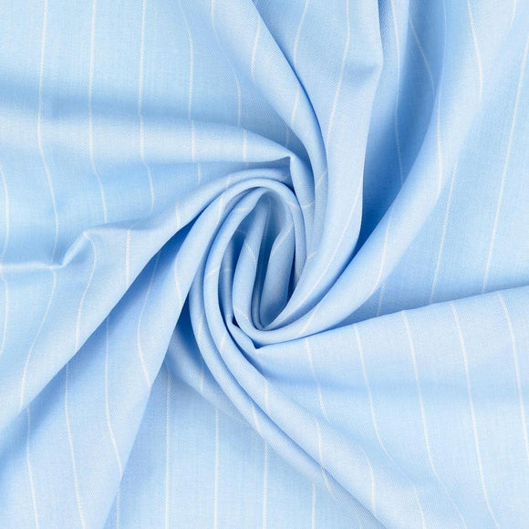 Melange PES Vintage Pinstripes - Pale Blue