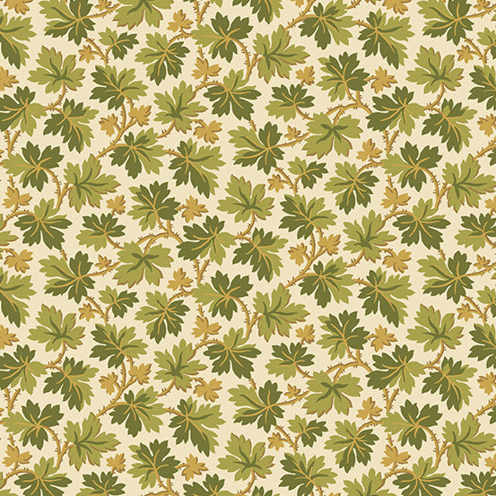 Makower Fabrics - Autumn Woods Maple Green
