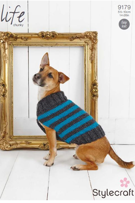 Knitted Dog Coat Kit - Large