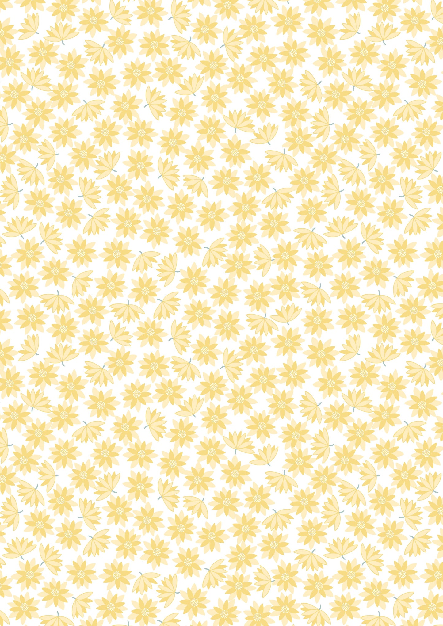 Lewis & Irene - Yellow Lillies on Cream