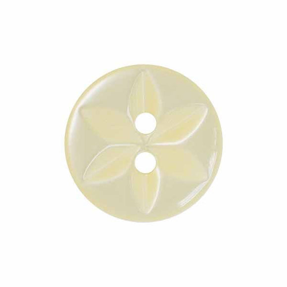 Cream Star Buttons -14mm