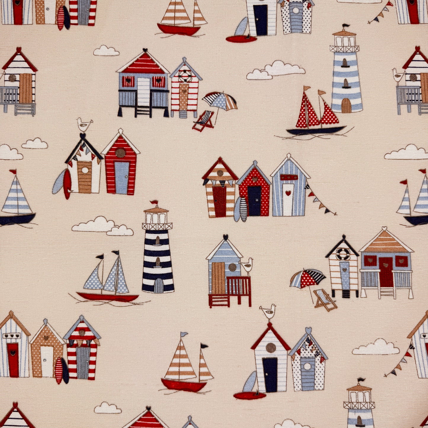 Crafty Canvas - Beach Huts Cream