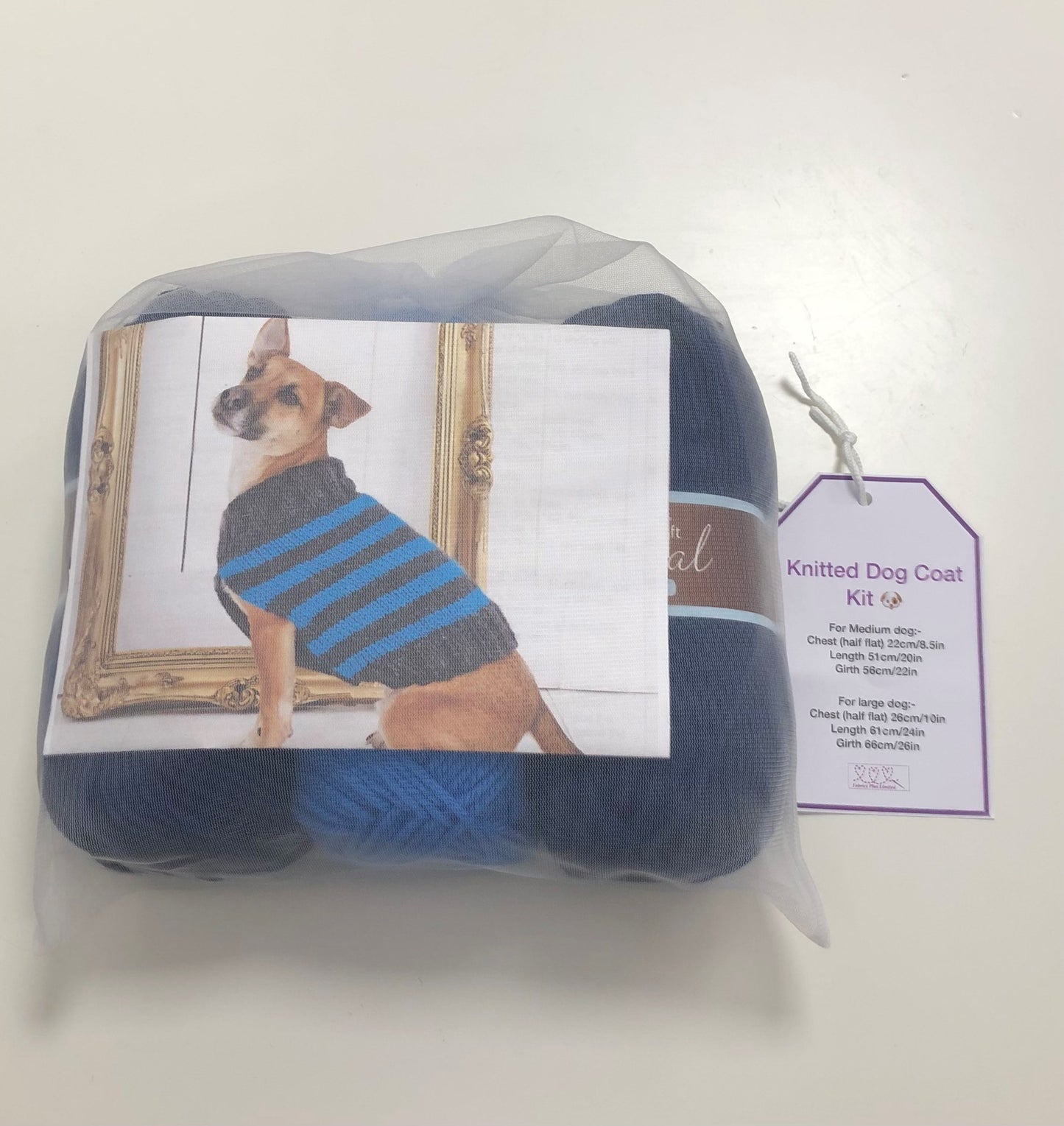 Knitted Dog Coat Kit - Large