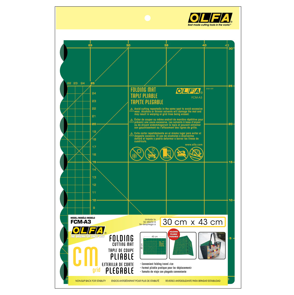 OLFA Cutting Mat: Folding: A3
