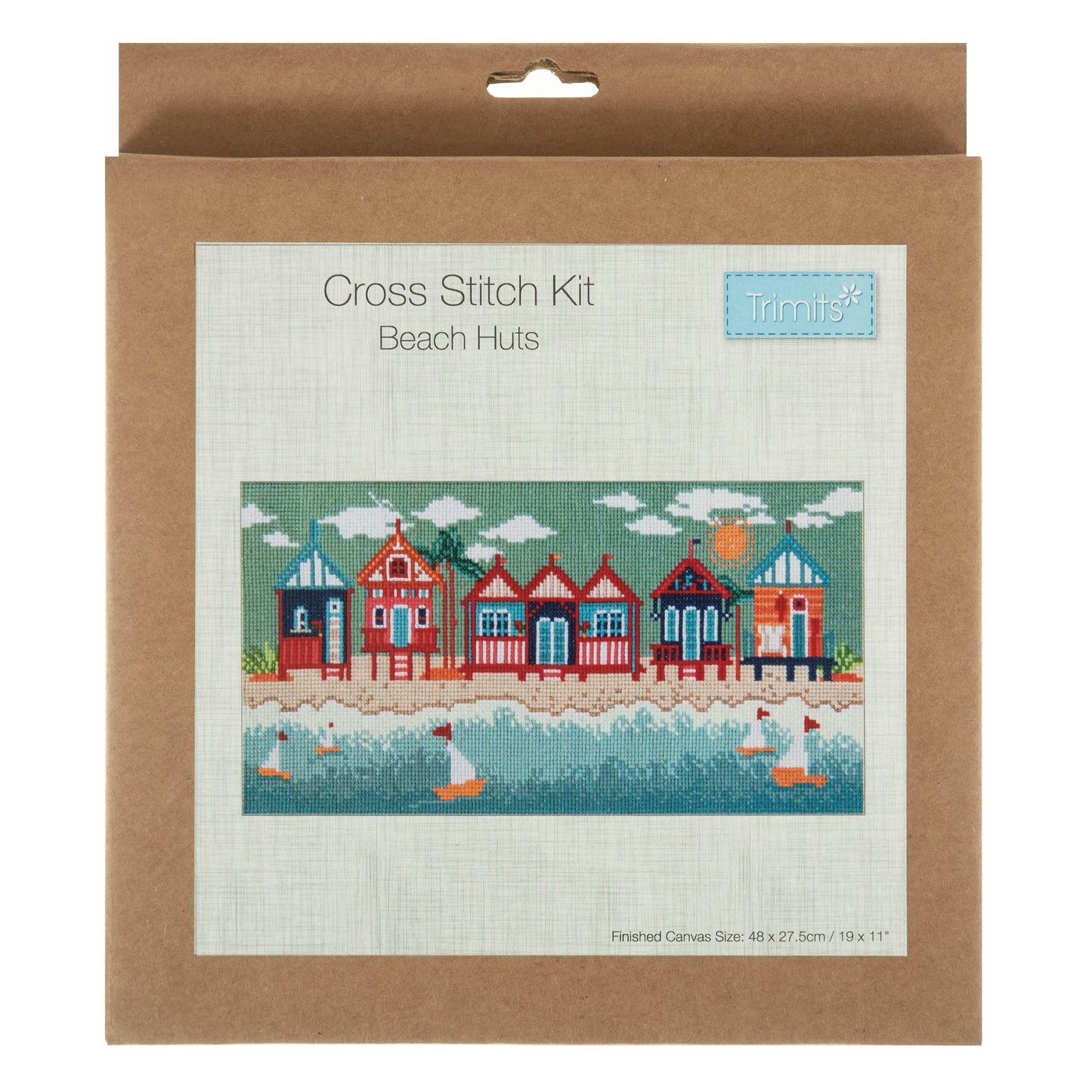 Cross Stitch Kit - Beach Huts