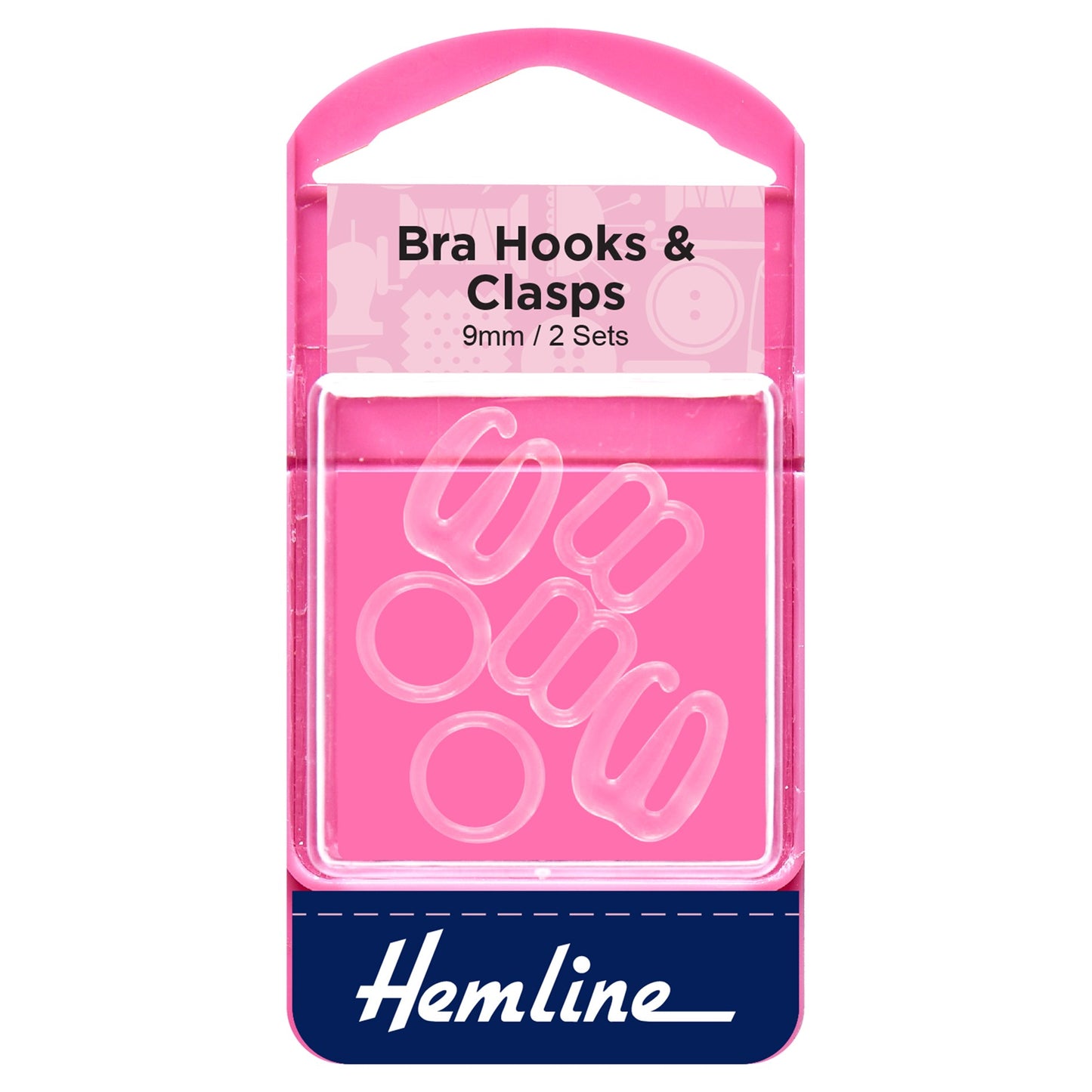 Hemline Bra Strap Hooks & Clasps - 9mm