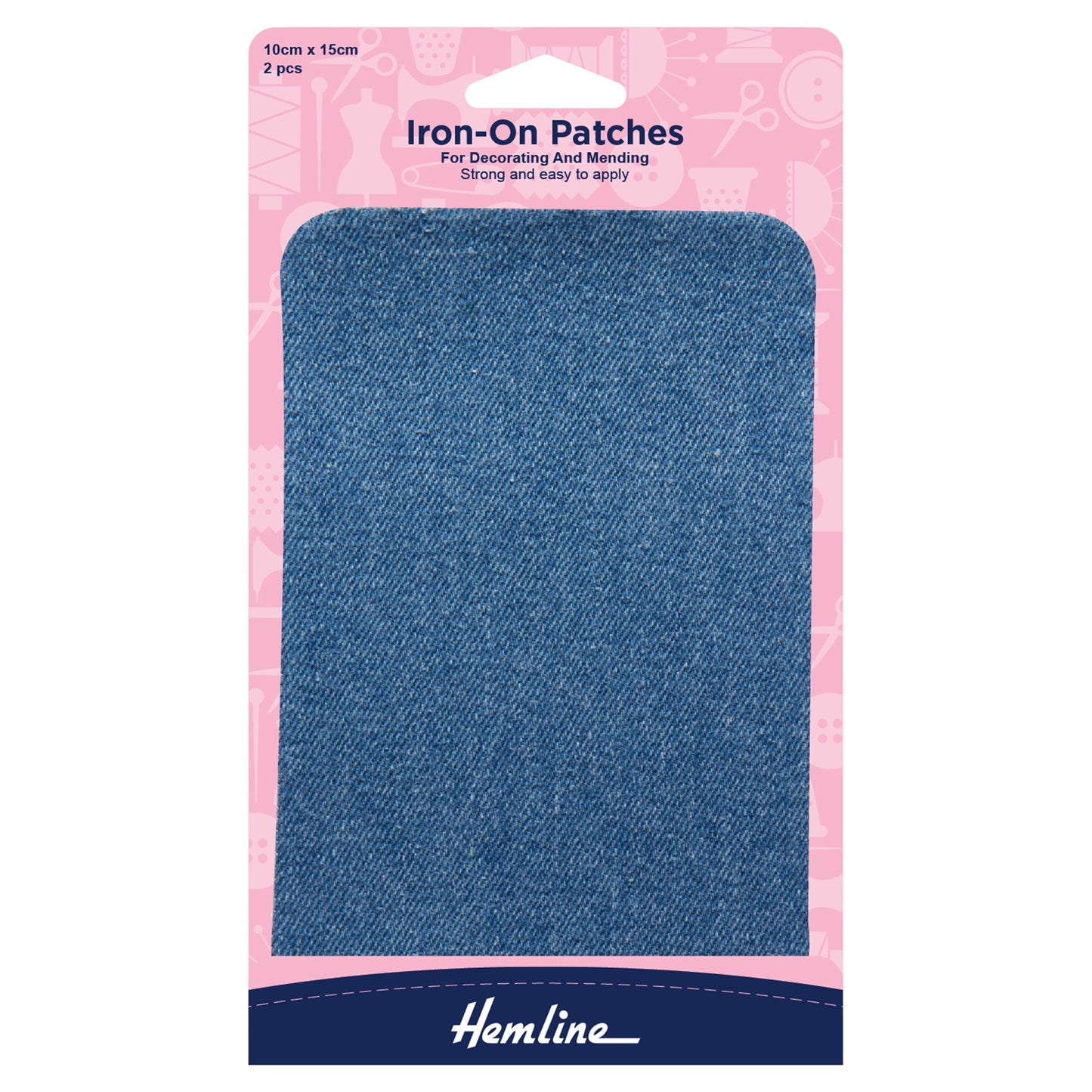 Hemline Iron on Patches