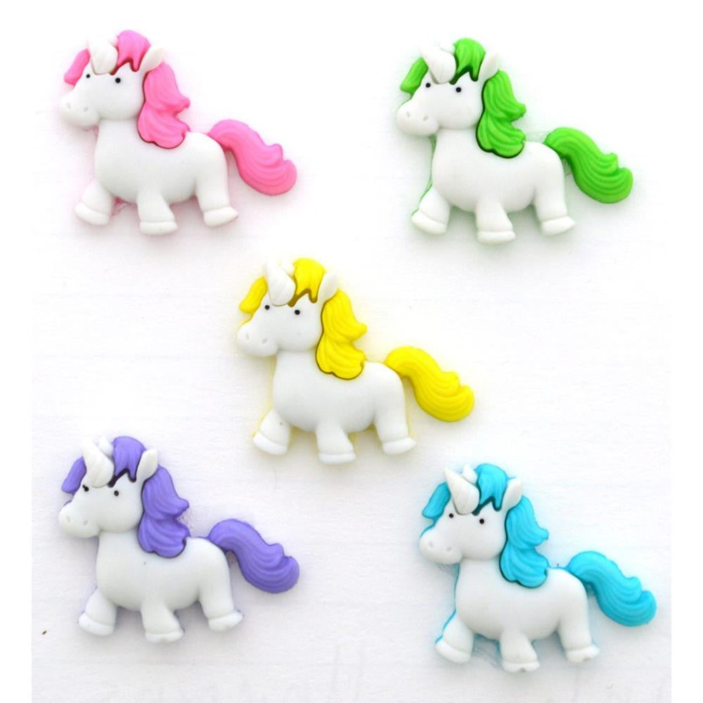 Fantasy Unicorns Novelty Buttons by Dress It Up