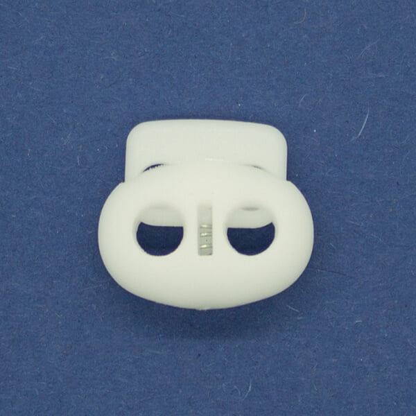 Oval Cord Locks - White