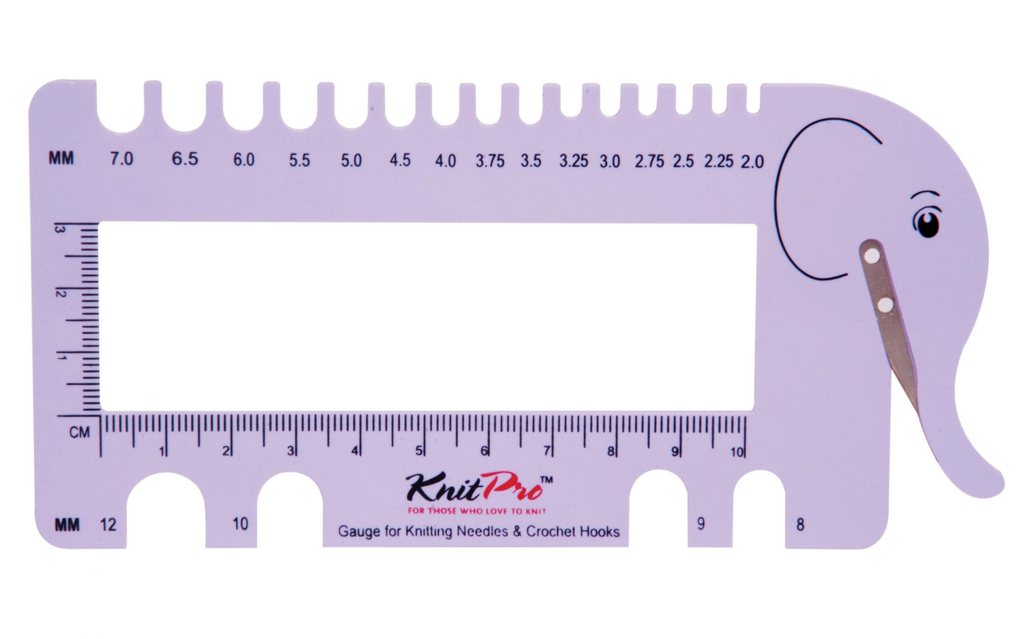 Knit Pro Needle and Crochet View Sizer (with Yarn Cutter)