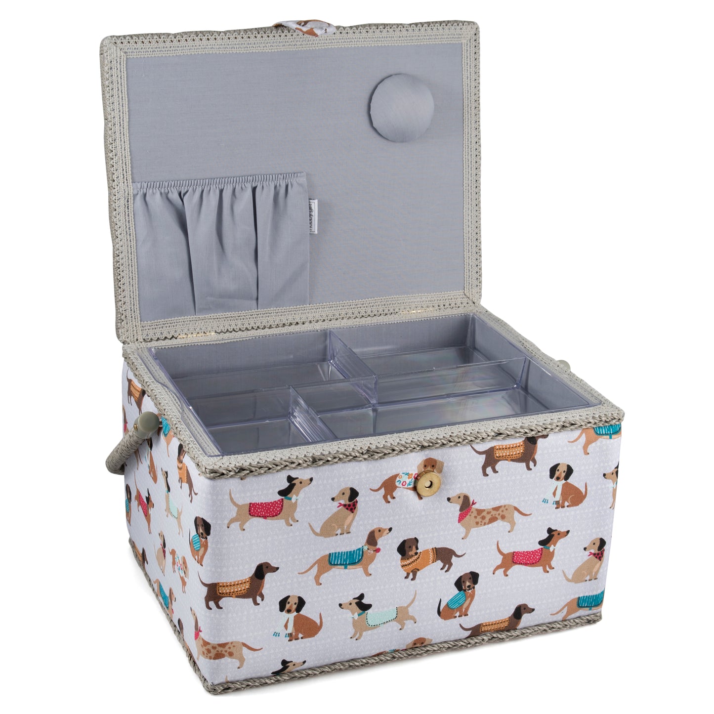 Sewing Box (L): Sausage Dog