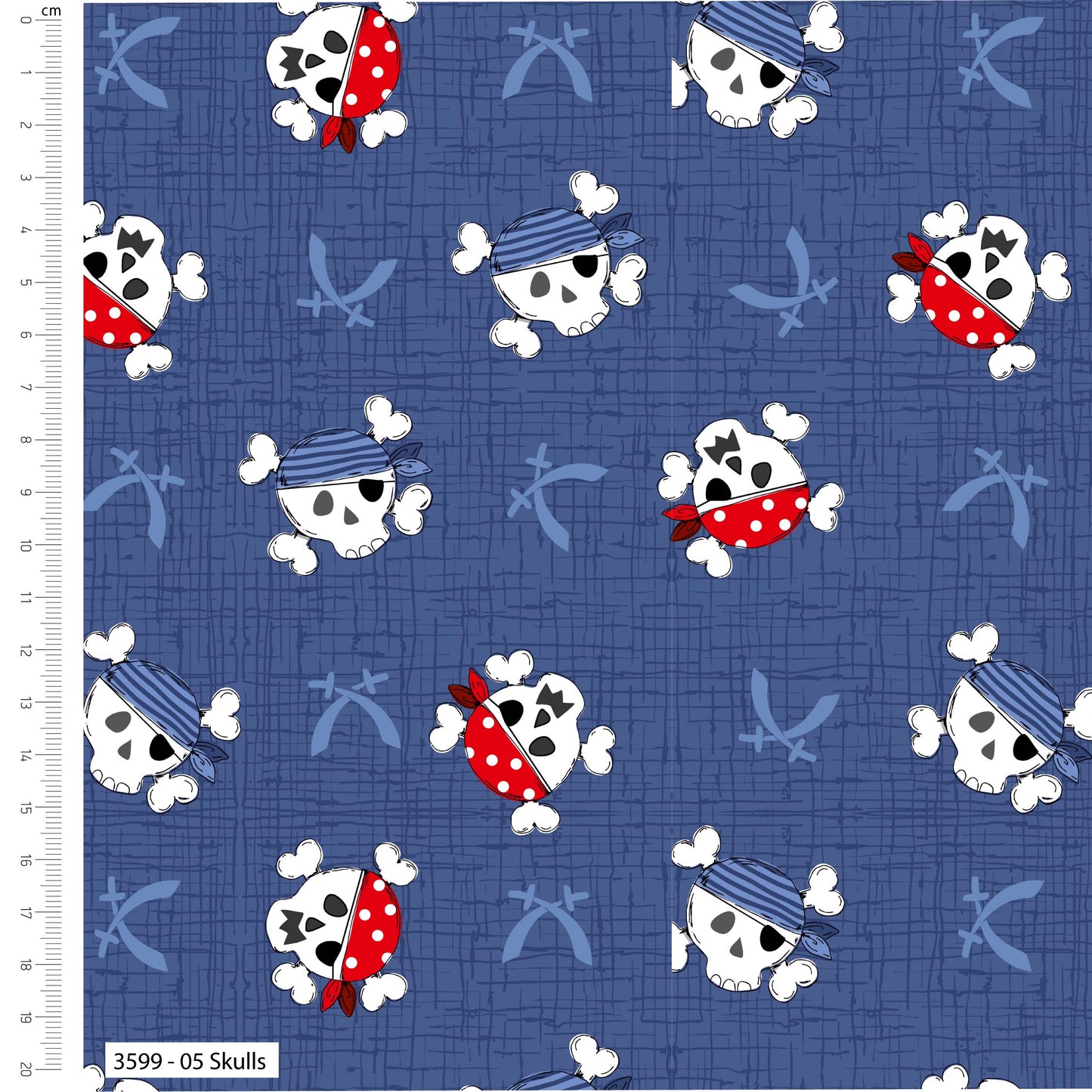 The Craft Cotton Co. - 100% Craft Cotton Ship Ahoy - Skulls