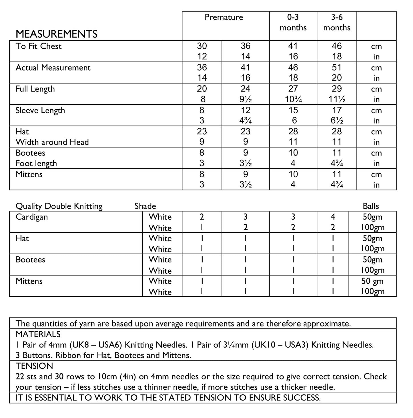 UKHKA Knitting Pattern 40