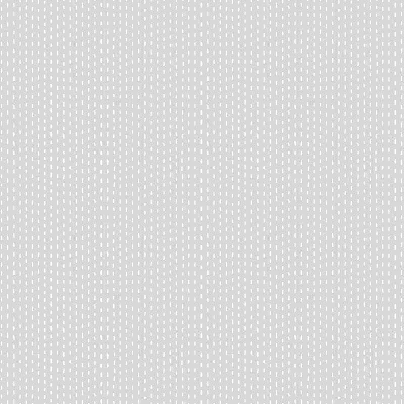 White Stitches on Grey