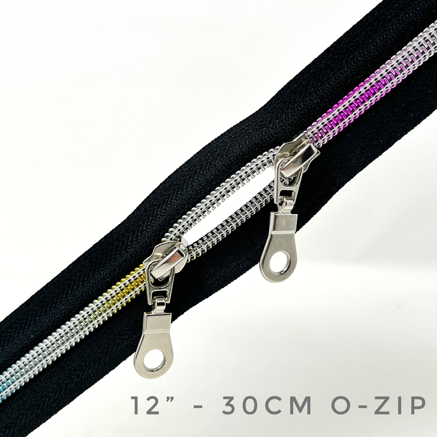 Rainbow "O" Zip - 12" Black