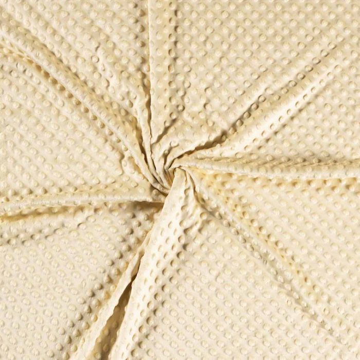 Premium Dimple Fleece - Pale Yellow