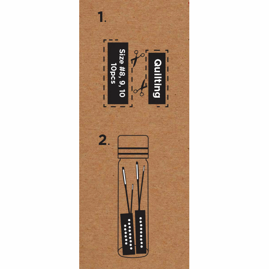 Hemline Gold - Hand Sewing Needles: Premium: Quilting: Sizes 8-10: 10 Pieces
