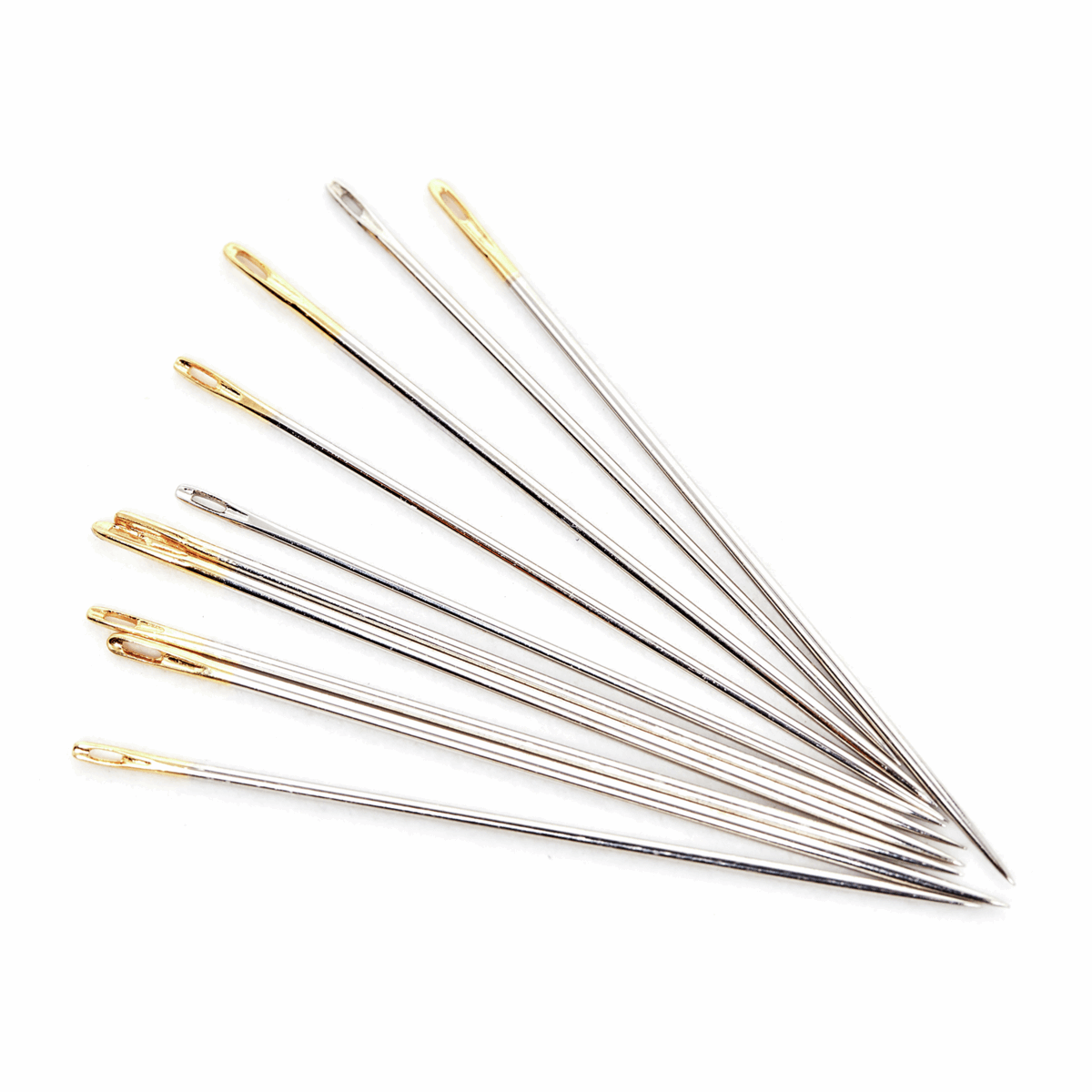 Hemline Gold - Hand Sewing Needles: Premium: Quilting: Sizes 8-10: 10 Pieces