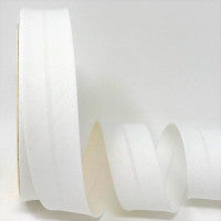 PolyCotton Bias Binding - 30mm - Bridal White