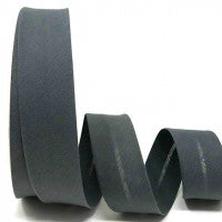 PolyCotton Bias Binding - 30mm - Pewter Grey