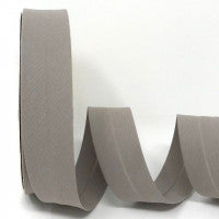 PolyCotton Bias Binding - 30mm - Stone Grey
