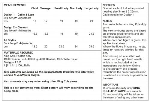 King Cole Knitting Pattern -5424