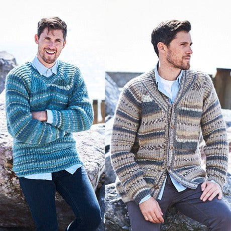 Stylecraft Life Heritage Aran Knitting Pattern 9574