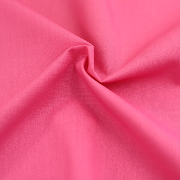 PolyCotton Plain - Cerise