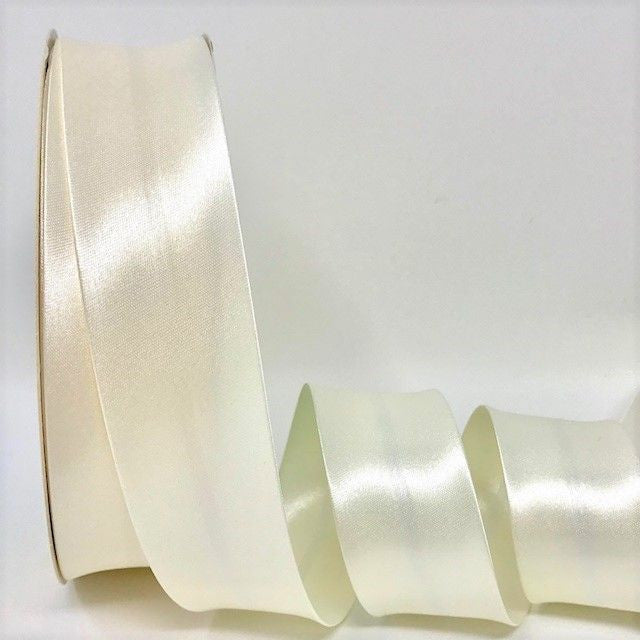 Satin Bias Binding - 30mm Cream