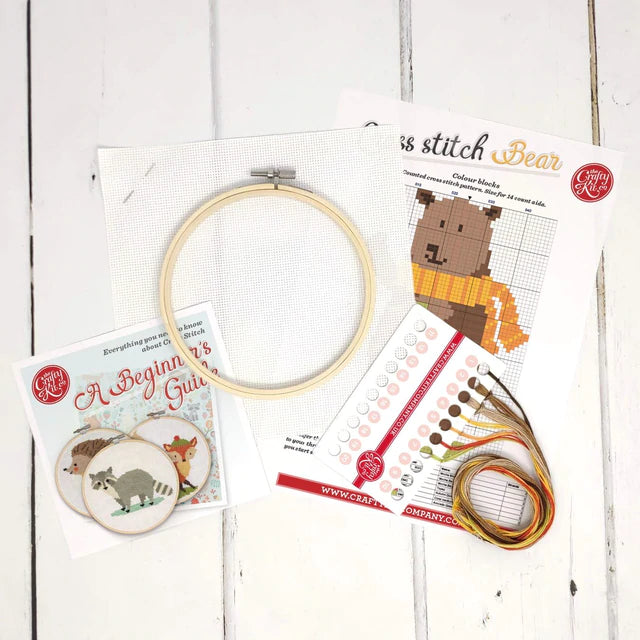 Crafty Kit Company Bear Cross Stitch Kit