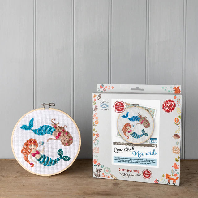 Crafty Kit Company Mermaids Cross Stitch Kit