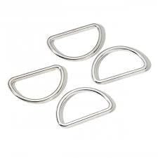 Silver 19mm Metal D Ring
