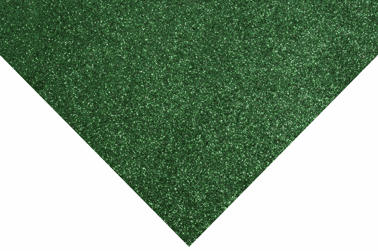 Stiff Glitter Felt - Green