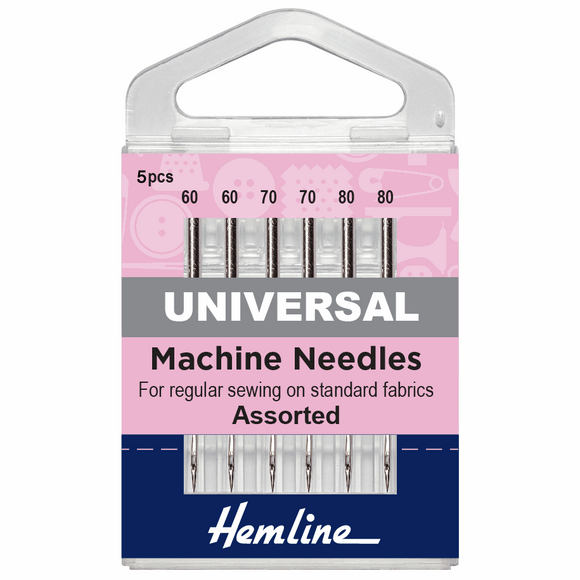 Hemline Fine Assorted Universal Machine Needles
