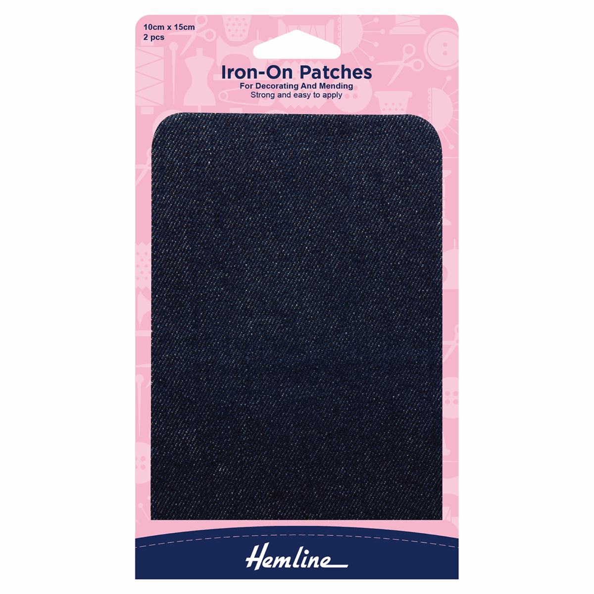 Hemline Iron On Patches