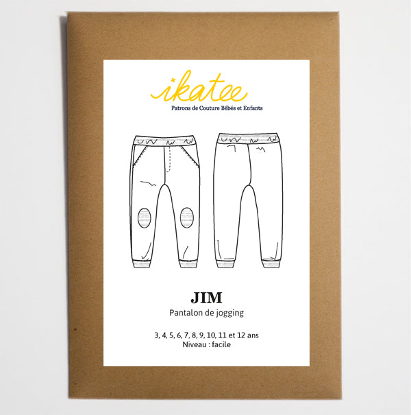ikatee Sewing Pattern: Jim Jogpants 3Y/12Y