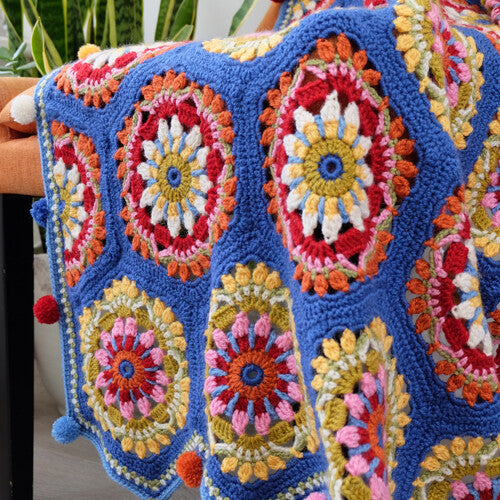 Janie Crow - The Blue House Crochet Blanket Pattern Booklet