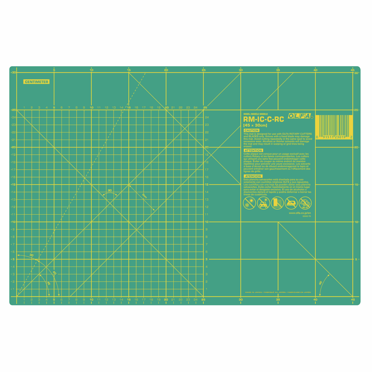 Olfa Cutting Mat - 18" x 12" (45cm x 30cm)
