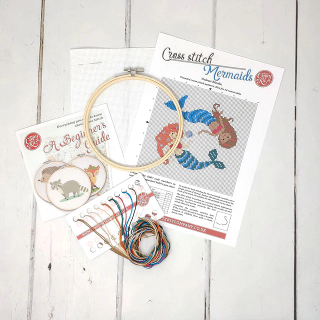 Crafty Kit Company Mermaids Cross Stitch Kit