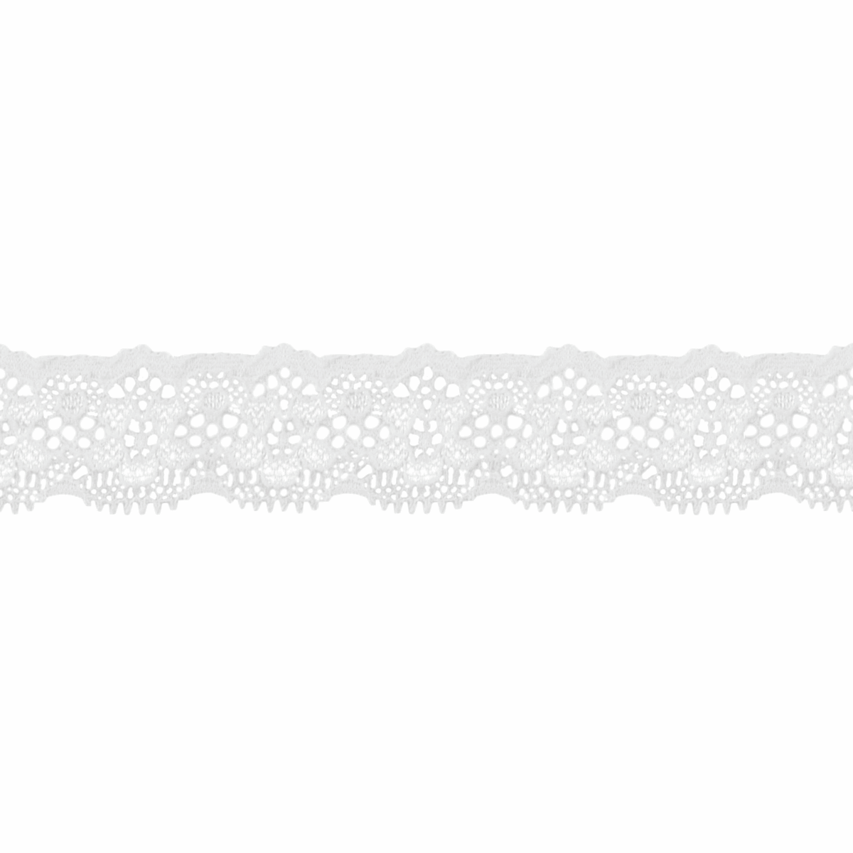 Stretch Lace - 25mm White