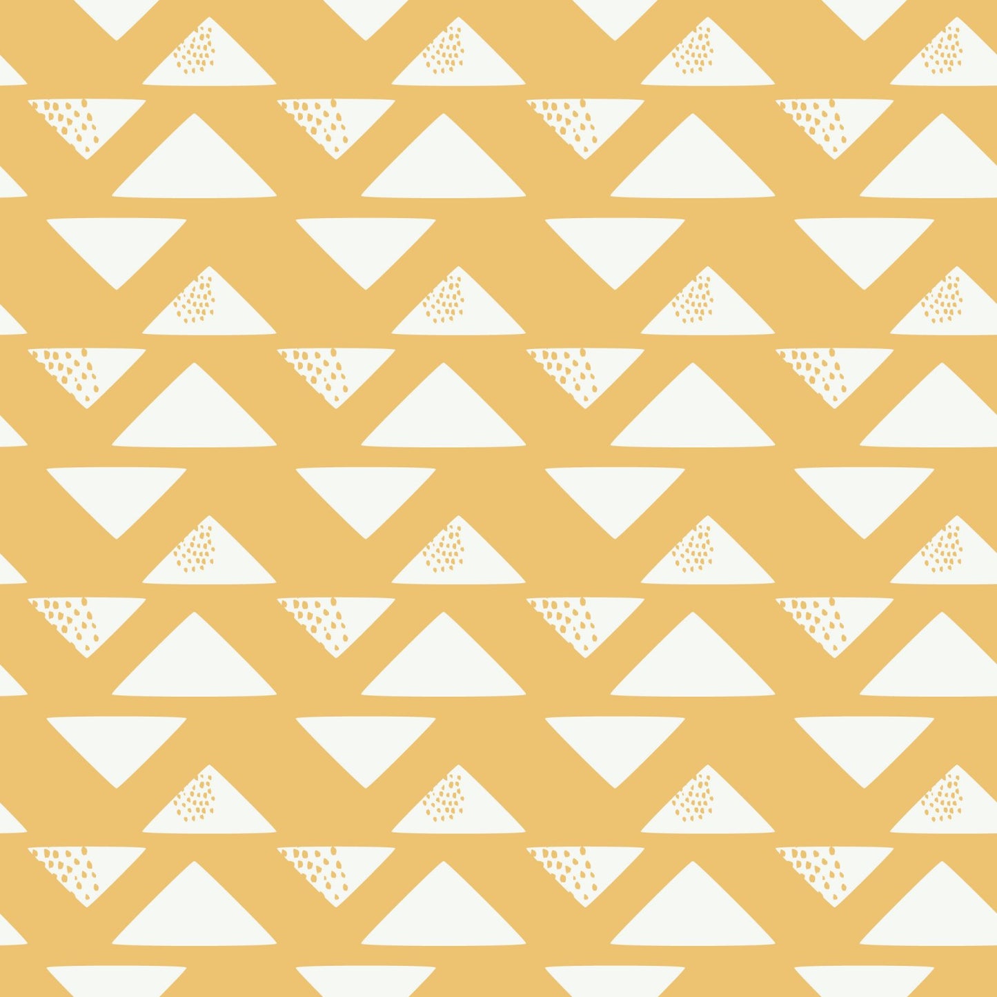 Sweet Bee Designs - True North - Triangles on Yellow