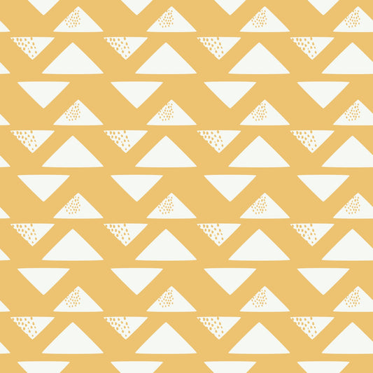 Sweet Bee Designs - True North - Triangles on Yellow