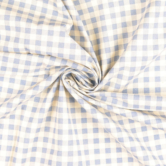 Cotton Cretonne Wash Out - Blue Fog