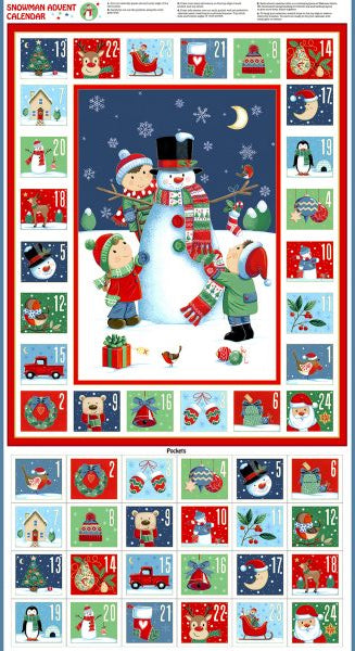 Makower Advent Calendar Santa Snowman