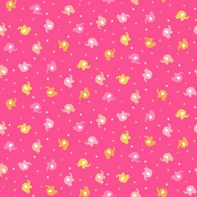 Makower Fabrics - In The Jungle - Ellie Scatter Pink