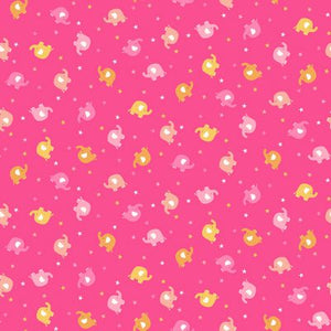 Makower Fabrics - In The Jungle - Ellie Scatter Pink