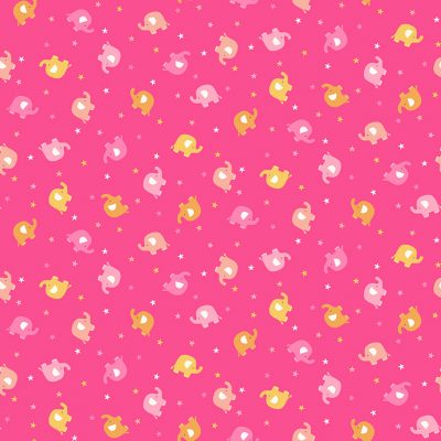 Makower Fabrics - In The Jungle - Ellie Scatter Pink