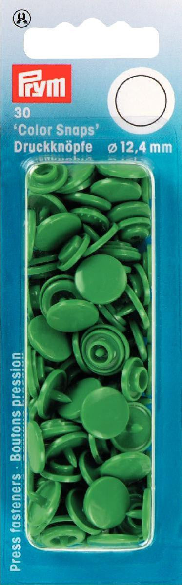 Prym Colour Snaps 12.4mm - Green